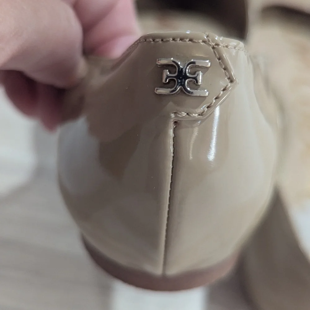Sam Edelman Oatmeal Tan Beige Rodney d’Orsay flats Size 8.5 EU 38.5 *Flaws - Picture 5 of 11